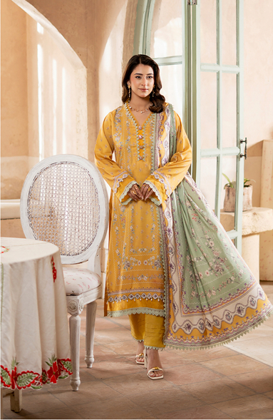 Magenta Pink Printed khaddar Unstitched 3-Piece Suits with printed