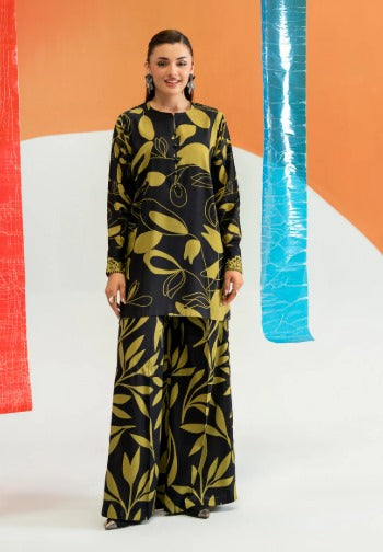 Olive Bloom Luxe 2-Piece Unstitched Printed Lawn Suit
